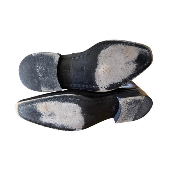 Hugo Boss Men's Jodhpur Style Leather Ankle Boots Black Made in Italy Size 9 - Picture 7 of 10